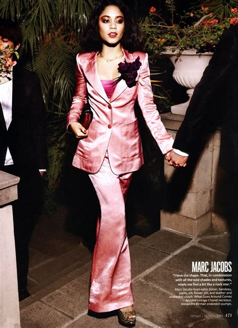 Fashion Insomnia Vanessa Hudgens Channels Bianca Jagger In Instyle