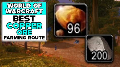 World Of Warcraft Classic Best Copper Ore Farming Route Youtube