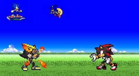 Sonic And Shadow Vs Metal Sonicmetal Sonic 30 By Justinpritt16 On
