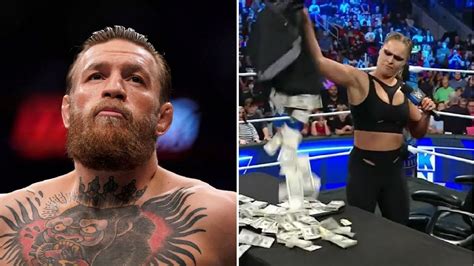 conor mcgregor sends a one letter message to ronda rousey after wwe smackdown