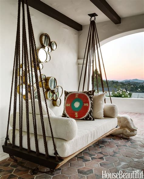 A huge fabric piece held from corner to corners and tying them altogether with the ceiling. Indoor Hanging Swing Daybeds Excellent Home Design Beautiful To Indoor Hanging Swing Daybeds ...