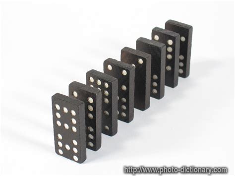 Domino Photopicture Definition At Photo Dictionary Domino Word And