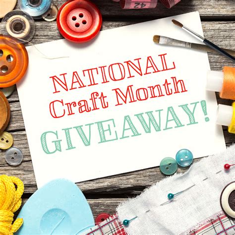 Learn A New Craft Skill Free During National Craft Month Giveaway