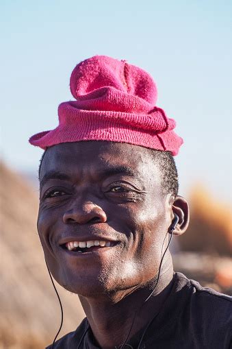 Young Namibian Man On The Street Seen In Opuwo Capital Of The Kunene