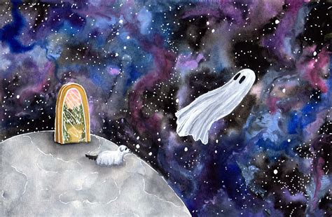 Space Ghost 2021 Ghost Painting By Flukelady Buy Prints And Originals