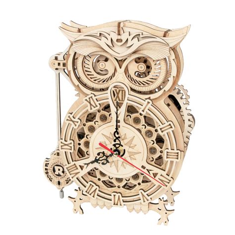Rokr Owl Clock 3d Wooden Puzzle Puzzle Rush