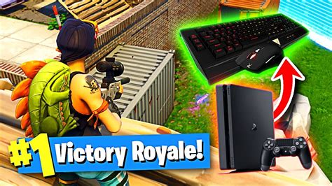 Fortnite battle royale players who use a keyboard and mouse on the playstation 4 will be paired against those using the same control scheme, whether on pc or console, epic games announced in a. Using a KEYBOARD and MOUSE on PS4 to Win in Fortnite ...