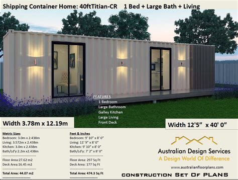 Shipping Container Home 40 Foot Full Construction House Etsy