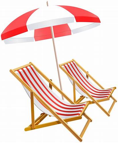 Umbrella Clipart Chairs Clip Vacation Tubes Chair