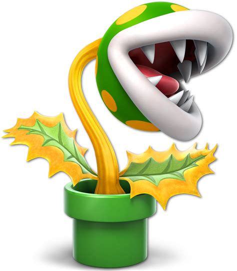 Leafgreen Video Games Super Smash Bros Fighters Super Mario Series 09 Piranha Plant