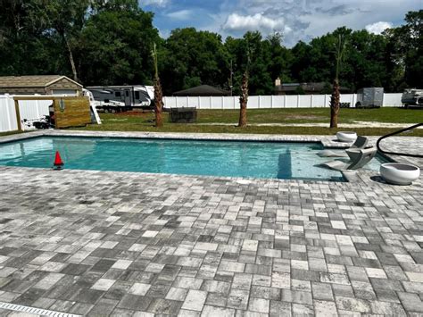 14 X 30 Pool With Sun Shelf And Paver Decking