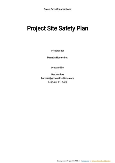 28 Free Safety Plan Templates Edit And Download