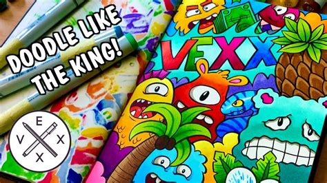 Vexx Doodle Art Coloring Page Doodle Drawings Doodle Art Easy