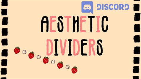 How To Make Aesthetic Dividers For Discord ⭐️ Discord