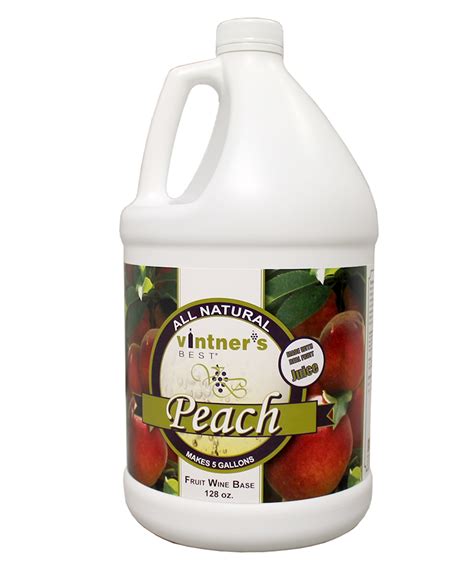 peach wine fruit base gallon vintners oz juice winemaking bottle bases labels number