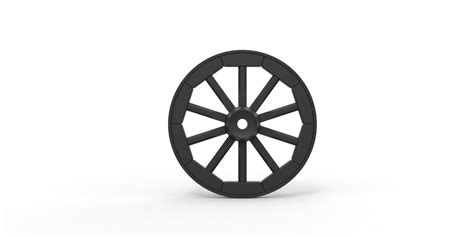 Diecast Wagon Wheel 3d Model 3d Printable Cgtrader