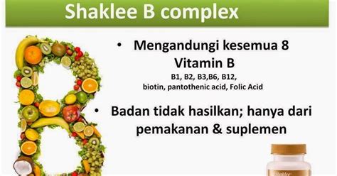 Manfaat Vitamin B Complex ~ Jom Sihat Cara Semulajadi