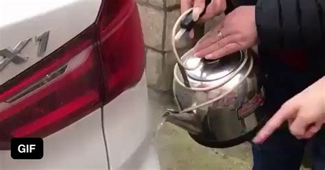 Using Boiling Water And A Plunger To Remove Car Dents 9gag