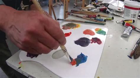 Cobra Water Mixable Oils Lesson 8 Colour Mixing Color Mixing Oil