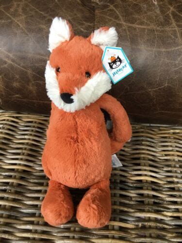 Jellycat Medium Bashful Fox Cub Soft Toy Ebay