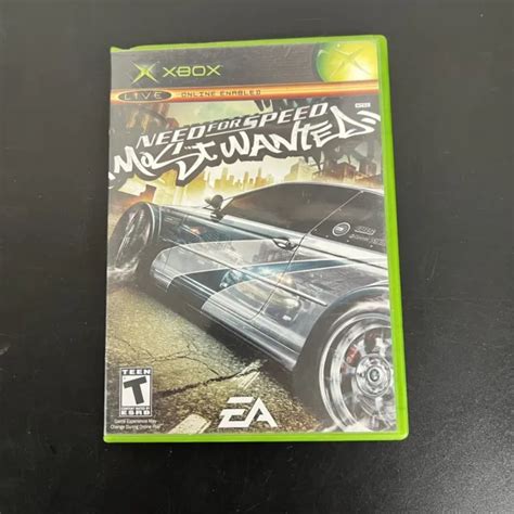 NEED FOR SPEED Most Wanted Microsoft Original Xbox Tested Clean Disc PicClick