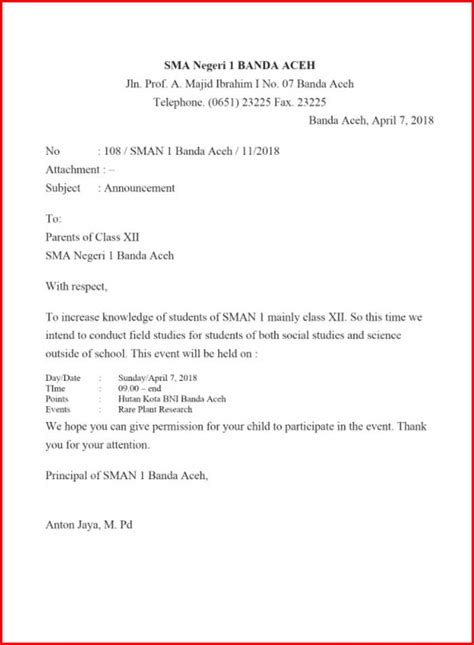 Jika kita terjemahkan bebas surat undangan contoh surat undangan dalam bahasa inggris artinya. 25 Contoh Surat Undangan Rapat Sekolah Terbaru Dan ...