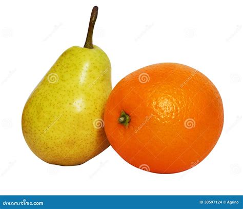 Pear And Orange Stock Photo Image Of Sweet Harvest 30597124