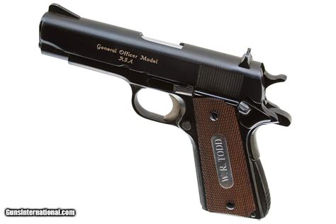 Colt General Officers Model Presented To Wrtodd 45acp