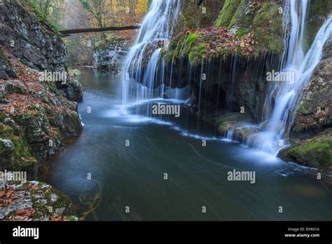 Bigar Cascade Falls In Nera Beusnita Gorges National Park Romania