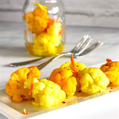 Pickled Cauliflower With Turmeric Ginger Craving Something Healthy
