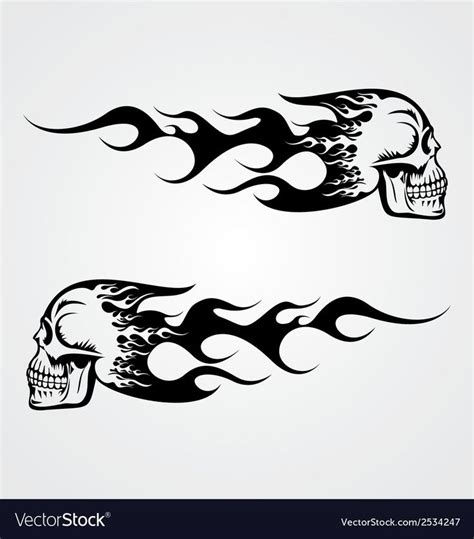 Flaming Skull Tattoo Download A Free Preview Or High Quality Adobe