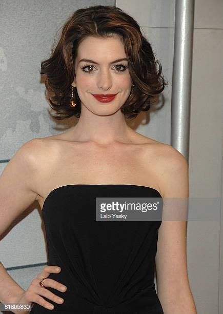 Actress Anne Hathaway Attends The Premiere Of Get Smart At Capitol