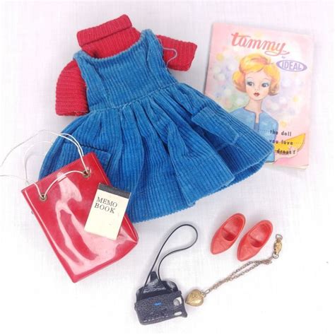 Ideal Tammy Cutie Co Ed Outfit Radio Bag Shoes Locket Necklace Booklet Ebay Tammy Doll Doll