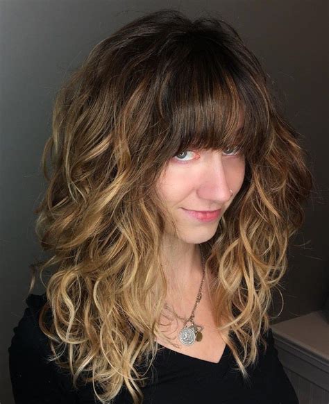Long Layered Curly Hair With Side Bangs Cristobal Hogg