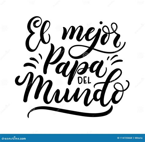 El Mejor Papa Del Mundo Hand Lettering Translation From Spanish