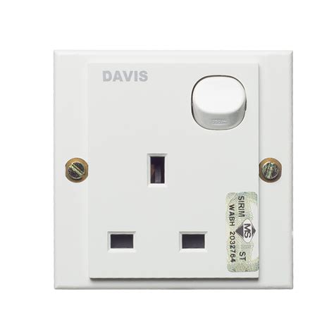 Davis 1gang 13a Switched Socket Outlet Davis Malaysia Sdn Bhd