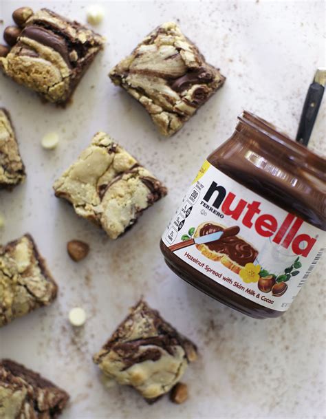 Swirled White Chocolate Nutella Brownies — Glazed And Confused