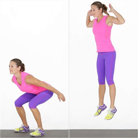 Squat Jump Variation Popsugar Fitness