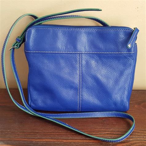 Tignanello Pebble Leather Handbags IUCN Water