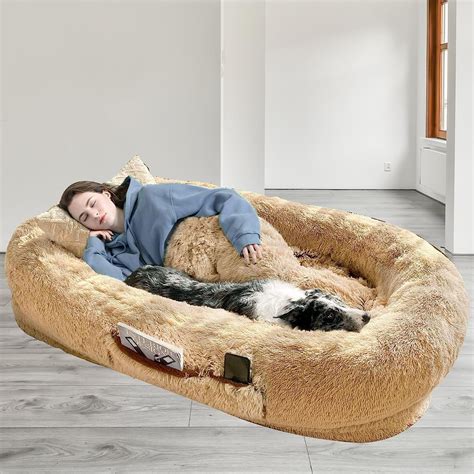 Organabark Human Dog Bed For Oversized Pets And Humans Washable Faux