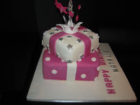 Eileen Atkinsons Celebration Cakes 18th Stacked Present Birthday Cake