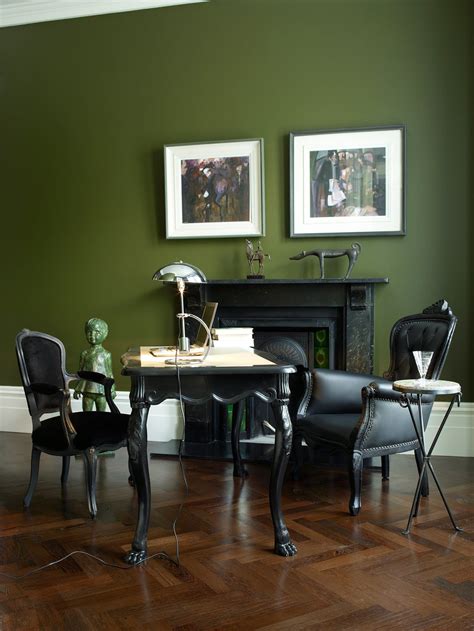 To make the lime green stand out even more, i wanted to contrast it against a darker muted green. Image result for olive green wall paint (met afbeeldingen ...