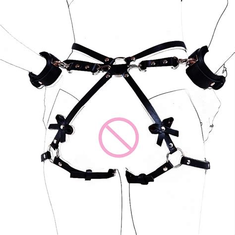 Leather Leg Garter Body Strap Harness Belts Woman Garter Stocking Body Waist Bondage Cage Thigh