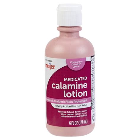 Meijer Medicated Calamine Lotion 6oz Itch Cream Meijer Grocery