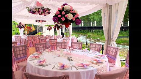Tables are an integral part of any reception, so a couple's budget could easily be stretched thinner than a tablecloth when choosing how to make each one attractive. Spring wedding table decorations - YouTube