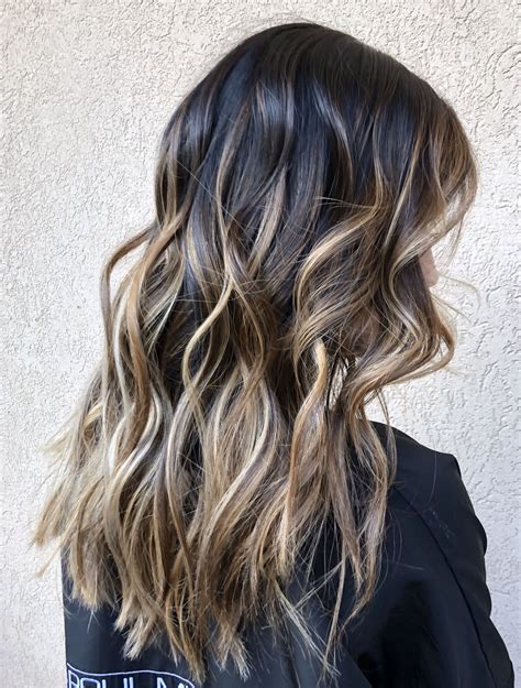 High Contrast Balayage Done By Maryxjoy Brunette Hair With