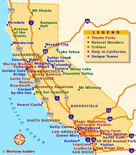 Explore California 1 Vacation Travel Guide Hotels Maps