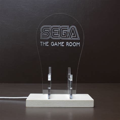 Sega Custom Personalized Game Room Led Headset Controller Stand Wooden