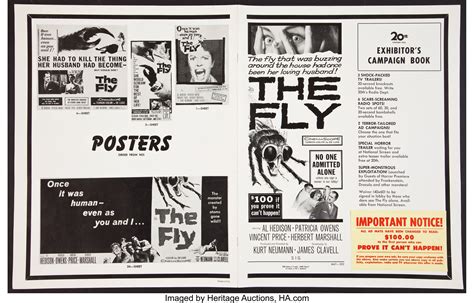 The Fly 20th Century Fox 1958 Uncut Pressbook 12 Pages 13 X