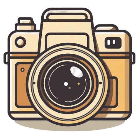 Flat Yellow Camera Icon Outline Camera Iconpack Icon Archive
